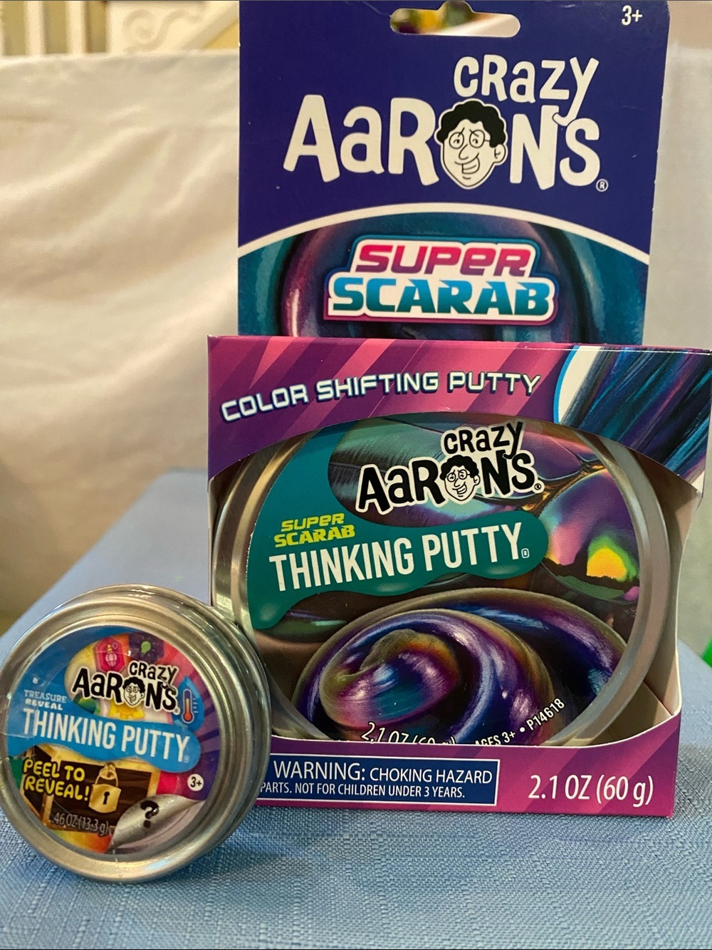 Super Scarab Crazy Aaron’s Thinking Putty - Color Shifting + one Peel to Reveal